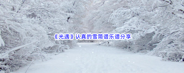 《光遇》认真的雪简谱乐谱分享