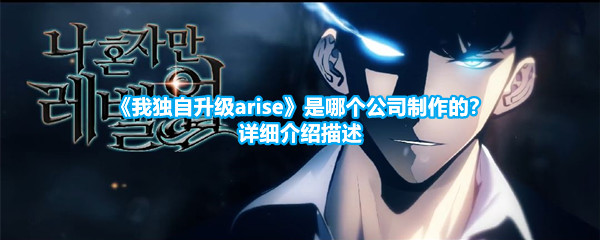 《我独自升级arise》是哪个公司制作的？详细介绍描述