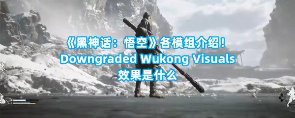 《黑神话：悟空》各模组介绍！Downgraded Wukong Visuals效果是什么