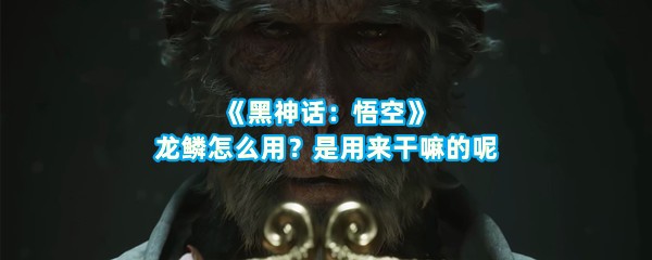 《黑神话：悟空》龙鳞怎么用？是用来干嘛的呢